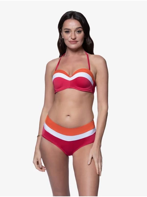 Orange-pink Ladies Striped Swimwear Bottoms DORINA Lawaki - Women