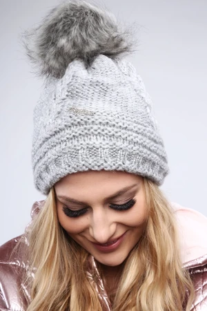 Light gray winter cap