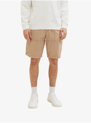 Light Brown Men's Shorts with Tom Tailor Pockets - Men