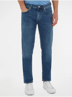 Dark blue men straight fit jeans Tommy Hilfiger Denton - Men