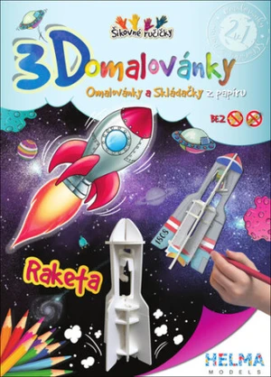 3D omalovánky Raketa