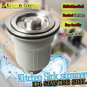 [Ready Stock+Free Shipping] GYL sink strainer 304 Stainless Steel Sink Strainer Kitchen Sink Filter Kitchen sink Basket Kit