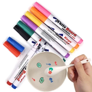 6/8/12 Colors Water Painting Pen Water Drawing Floating Doodle Whiteboard Markers Kids Toys Early Art Education Spoon Pens