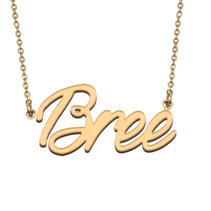 Bree Custom Name Necklace Customized Pendant Choker Personalized Jewelry Gift for Women Girls Friend Christmas Present