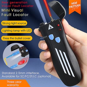 Free Shipping High Quality Red Laser Light Fiber Optic tool Cable Tester Visual Fault Locator Checker Grandway SC/FC/ST