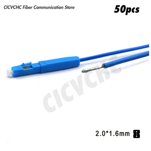 50pcs or 5pcs LC/UPC Field Installation Connector Fast Connector for 2.0x1.6mm Optical Power Composite Cable