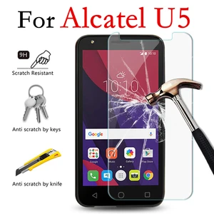 Tempered Glass 9H Protective Film Screen Protector phone for Alcatel U5 3G 4G HD 4047X 4047D 5044Y 5044D 5044T 5044I 5047D