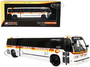 TMC RTS Transit Bus Las Vegas Transit "6 Strip Resort Hotels-Downtown" "Vintage Bus &amp; Motorcoach Collection" 1/87 (HO) Diecast Model by Iconic Re