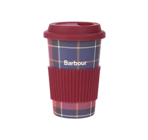 Barbour Cestovný tartanový hrnček Barbour - Red/Navy Tartan