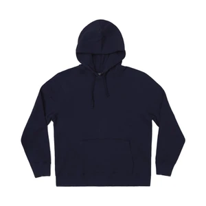 Organic Basics Bavlnená mikina Organic Basics Organic Cotton Mid-Weight Sweat-Hood - navy - M