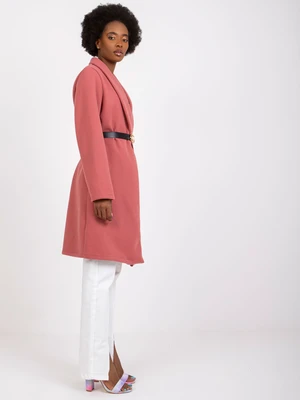 Pink coat with Luna belt