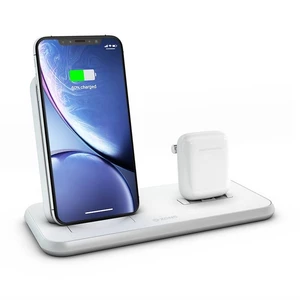 Bezdrôtová nabíjačka ZENS Stand + Dock (ZEDC06W) biela bezdrôtová nabíjačka • výkon 2× 10 W • duálne nabíjanie • podpora rýchleho nabíjania Apple Fast