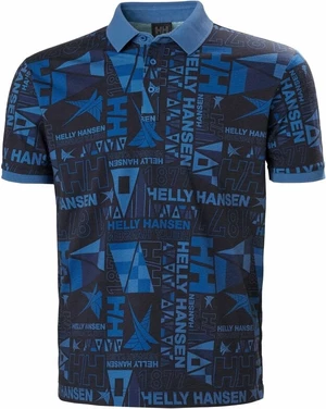 Helly Hansen Men's Newport Polo Hemd Ocean Burgee Aop M