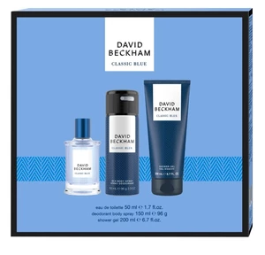 David Beckham Classic Blue - EDT 50 ml + sprchový gel 200 ml + deodorant ve spreji 150 ml