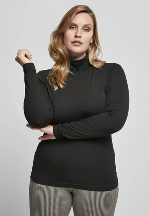 Women's LS Turtleneck Black