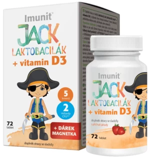 Imunit JACK LAKTOBACILÁK +vitamín D3 72 tablet