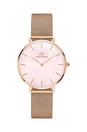 Hodinky Daniel Wellington Petite 32 Melrose dámske, ružová farba