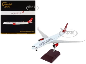 Airbus A330-900 Commercial Aircraft "Virgin Atlantic Airways" White with Red Tail "Gemini 200" Series 1/200 Diecast Model Airplane by GeminiJets