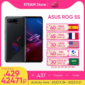 ASUS ROG 5S 5G Gaming Global ROM Snapdragon 888 Plus Android 11 ROG 5 s 6000mAh Battery 65W Fast Charge ASUS ROG 5s