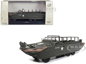 GMC DUKW Amphibious Vehicle Olive Drab "United States Army" 1/43 Diecast Model by Militaria Die Cast