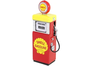 1951 Wayne 505 Gas Pump with Pump Light "Shell Gasoline" "Vintage Gas Pumps" Series 15 1/18 Diecast Model by Greenlight