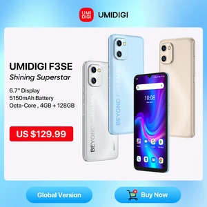 UMIDIGI F3 SE Android 11 Global Version Smartphone 4GB 128GB 6.7" HD+ Display 16MP Camera Cellphone 5150mAh Battery Cellular