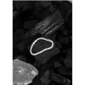Minimalist Real 925 Sterling Silver Geometric Shiny Rings For Women Finger Jewelry 2021, Fashion Woman Ring Gifts Accessories