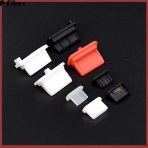 100pcs USB type-C dust plug data charging port silicone protective cover mobile phone computer notebook universal