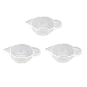 3Pcs Measuring Cup Silicone Resin Glue Tools Jewelry Making Handmade Craft DIY Accessories