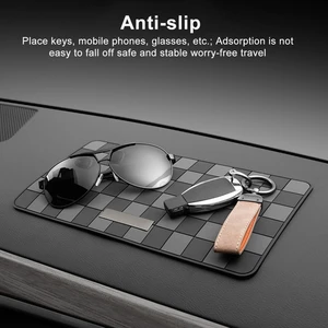 Car Anti-slip Mat Grid Pattern Non-magnetic High Temperature Resistant Anti-slip Mat for Car Interior Decoration