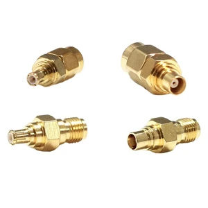 1Kit SMA-MCX Convertor New Wireless Antenna Adapter 4pcs Male Female Straight Goldplated Connector Wholesale