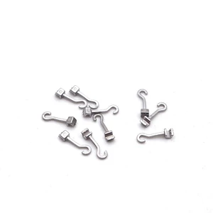 10Pcs/Pack Dental Orthodontic Sliding Crimpable Hook Long Universal Left Right Traction Hook Dental Orthodontic Material