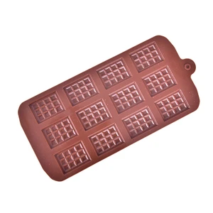 Rectangular Lattice Silicone Moulds Mini Chocolate Bar Candy Waffle Flip Moulds Home Kitchen Cake Baking Decoration Tools