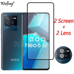 Full Cover Tempered Glass For Vivo iQOO Neo 6 SE Screen Protector Vivo iQOO Neo6 SE Camera Glass For Vivo iQOO Neo 6 SE Glass