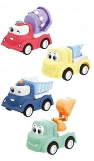 Stavební mini autíčka Tulimi, sada 4 ks