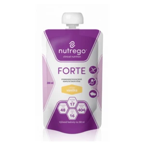 NUTREGO FORTE Výživa vanilka.12 x 200 ml