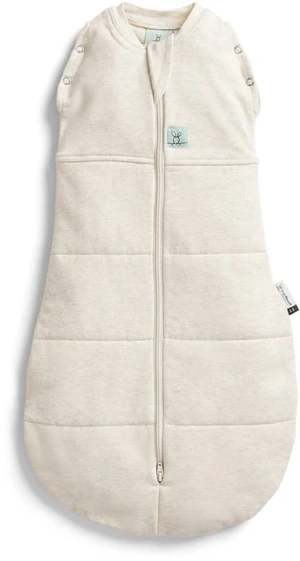 ERGOPOUCH Zavinovačka a vak na spanie 2v1 Cocoon Oatmeal Marle 0-3 m, 3-6 kg, 2,5 tog