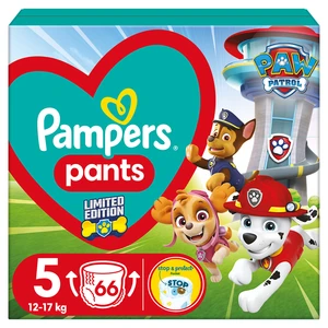 PAMPERS Baby dry edice Paw Patrol vel. 5 plenkové kalhotky 12-17 kg 66 ks