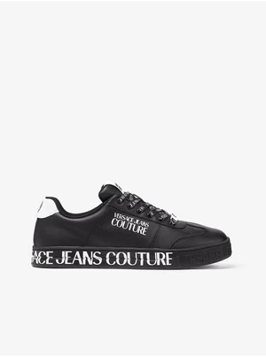 Černé pánské kožené tenisky Versace Jeans Couture Fondo Court 88 - Pánské