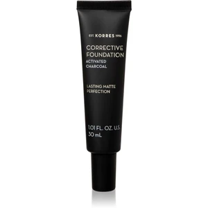 Korres Activated Charcoal korekčný make-up pre dlhotrvajúci efekt SPF 15 ACF1 30 ml