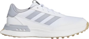 Adidas S2G Spikeless 24 Junior Golf Shoes White/Halo Silver/Gum 37 1/3