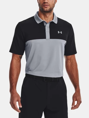 Under Armour UA Perf 3.0 Color Block Polo triko Šedá