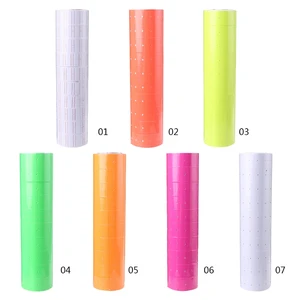 10 Rolls Price Tag Label Sticker Rolls for Pricing Label for Gun MX5500 Shop Price Gun Label Labeler Sticker