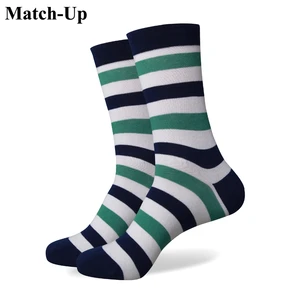 Match-Up Free shipping new men colorful combed cotton stripe colorful socks 256