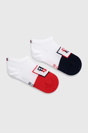 Detské ponožky Tommy Hilfiger 2-pak červená farba