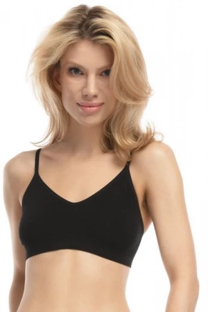 Julimex Bamboo Bralette černá Sportovní podprsenka XL černá