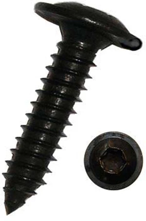 Dresselhaus Samořezné šrouby do plechu TORX, různé rozměry, nerezové A2, černé, sady 100 ks Velikost: 3.9x19 mm