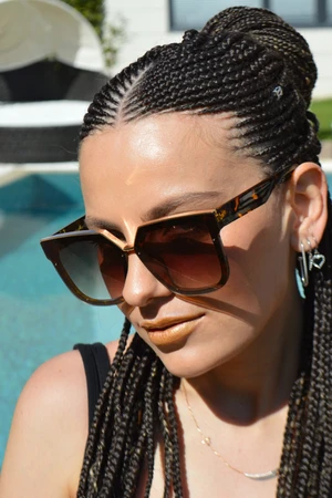 By Harmony Women's Brown Sunglasses