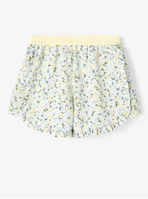 Yellow-Blue Girly Floral Shorts Name it Finna - unisex