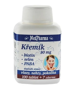 Medpharma Křemík 30 mg + Biotin + PABA 107 tablet